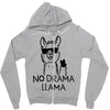 no drama llama Zipper Hoodie