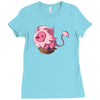 lion in a box Ladies Fitted T-Shirt