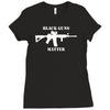 black guns matter Ladies Fitted T-Shirt