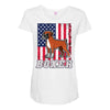usa boxer flag Maternity Scoop Neck T-shirt