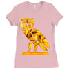 owl Ladies Fitted T-Shirt