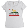 colifornia republic parody pugfornia republic Women's Triblend Scoop T-shirt