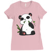 panda (2) Ladies Fitted T-Shirt
