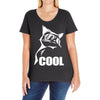 cool cat Ladies Curvy T-Shirt