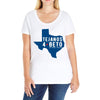 tejanos for beto Ladies Curvy T-Shirt
