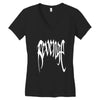 XXXTENTACION Revenge Kill white logo Women's V-Neck T-Shirt