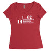 case ih farm center line Women's Triblend Scoop T-shirt