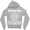 Super October Girl Zipper Hoodie