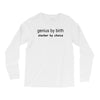 genius by birth slacker by choice t shirt large funny nerd tee slacker Long Sleeve Shirts