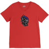 skull modile head V-Neck Tee