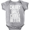 chubby girls cuddle better Baby Bodysuit