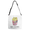 Burger and Fries Best Friends Adjustable Strap Totes