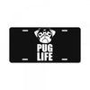 pug life dog tee new License Plate