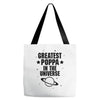 Greatest Poppa In The Universe Tote Bags