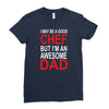 awesome chef dad Ladies Fitted T-Shirt