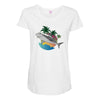 Shark Maternity Scoop Neck T-shirt