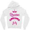 queens are born in july Zipper Hoodie
