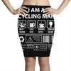 I Am A Cycling Man white letter Pencil Skirts