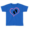 Baby Girl with Heart Any Name Customized Toddler T-shirt
