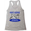 papa s service Racerback Tank