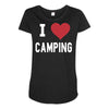 i love camping! Maternity Scoop Neck T-shirt