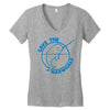 save the narwhales Women's V-Neck T-Shirt