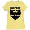 respect the beard Ladies Fitted T-Shirt