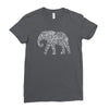 elephant filled pattern cool Ladies Fitted T-Shirt