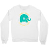 an elephant never cares Crewneck Sweatshirt
