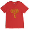 tribal print elephant geometric gold animals cool V-Neck Tee