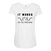 It Works On My Machine Maternity Scoop Neck T-shirt