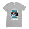 Never Underestimate A Man Who Watches Lost in Space And Was Born in De Ladies Fitted T-Shirt