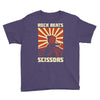 rock beat scissors Youth Tee