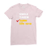single taken trainin to go super saiyan Ladies Fitted T-Shirt