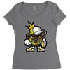 hop hop bear Women's Triblend Scoop T-shirt