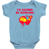 id rather be bowling Baby Bodysuit