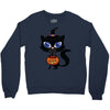 witch cat Crewneck Sweatshirt