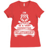 I Am Bulldog Actually In A Very Commited Relationship Ladies Fitted T-Shirt