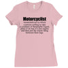 motorcyclist Ladies Fitted T-Shirt
