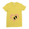 Custom baby girl name maternity design Ladies Fitted T-Shirt