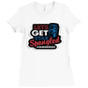 star spangled hammered Ladies Fitted T-Shirt