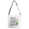 Made With Lots Of Love And a Little Science Adjustable Strap Totes