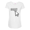Copy Paste Matching Maternity Scoop Neck T-shirt
