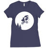 moon alien predator Ladies Fitted T-Shirt