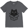 cats love boxes V-Neck Tee