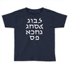 go f yourself hebrew letter upside down funny Toddler T-shirt