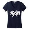 never surrender Women's V-Neck T-Shirt