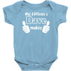 what a difference a dave makes Baby Onesie