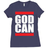 god can Ladies Fitted T-Shirt