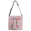 spring pi tshirts  flowery colorful pi day gifts Adjustable Strap Totes